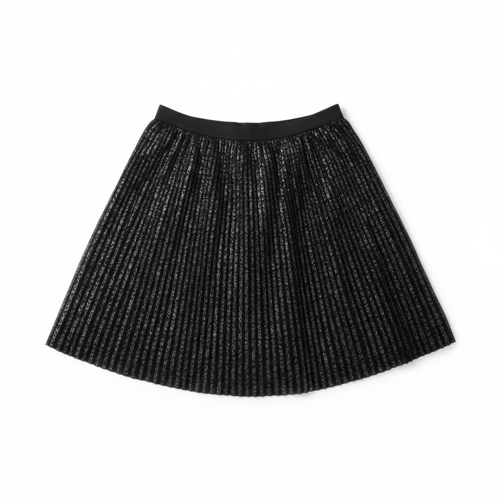 Eloquii Plus Size Black Pleated Lace Skirt - Picture 9 of 10